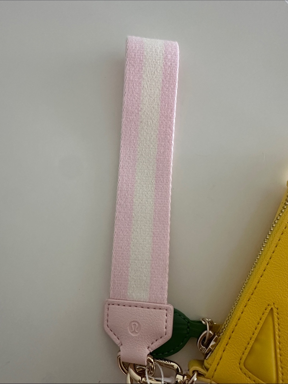 lululemon athletica Pink Card Pouch with Yellow Citrus Coin Purse and Pink Strap - Picture 4 of 7